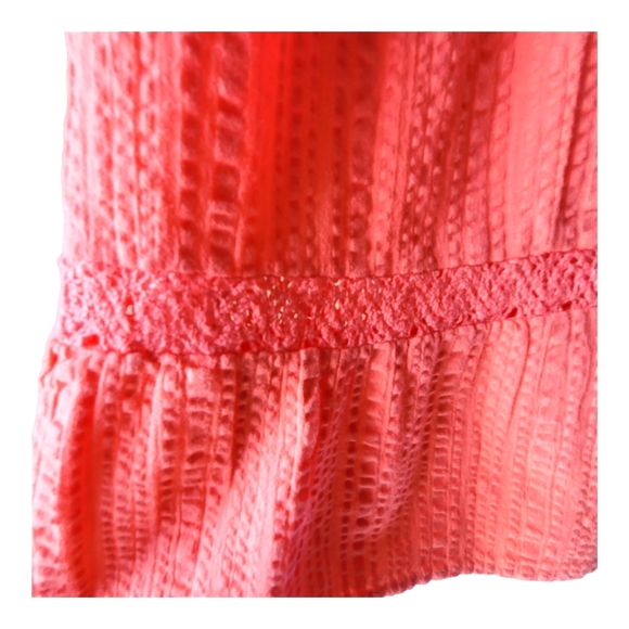 NEW Zara Coral Pink High Neck Halter Dress - Picture 4 of 10